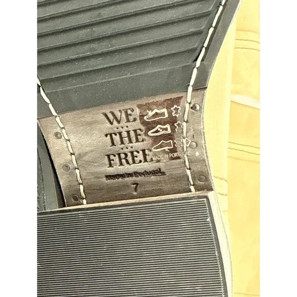 Free People We The Free Beau Tall Rider Boots Size 7 Metal Toe Leather New Read - Picture 4 of 16